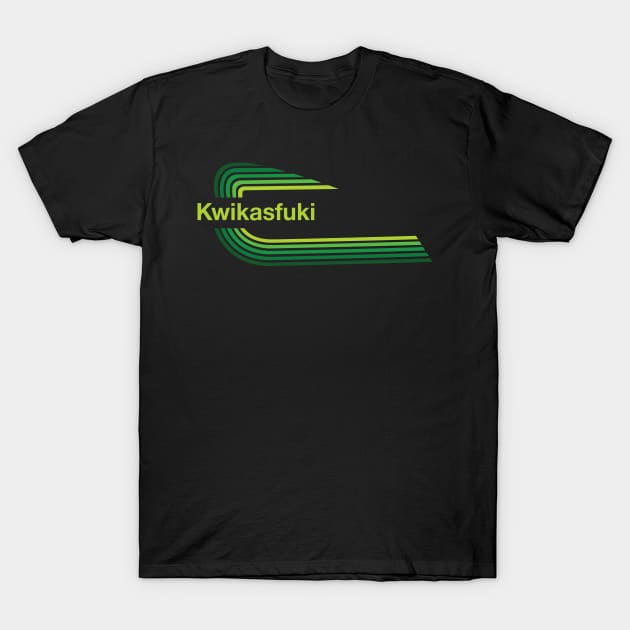 Kwikasfuki - Seventies Green T-Shirt by Toby Wilkinson